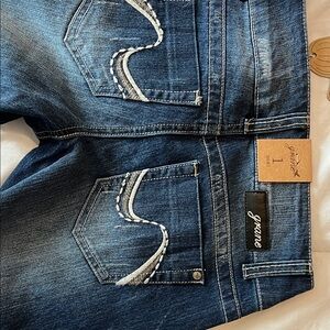Grane Dark Blue Flare Jeans